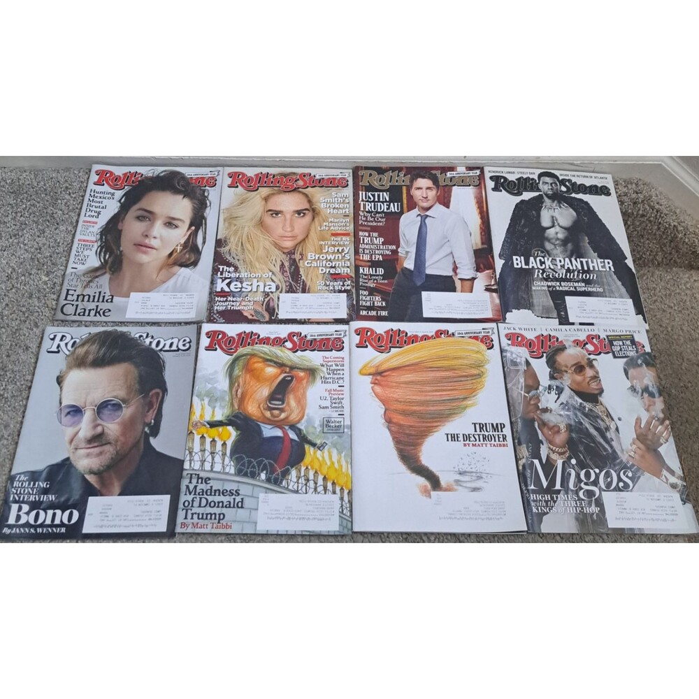 Lot of 15 Rolling Stone Magazines from 2017/2018